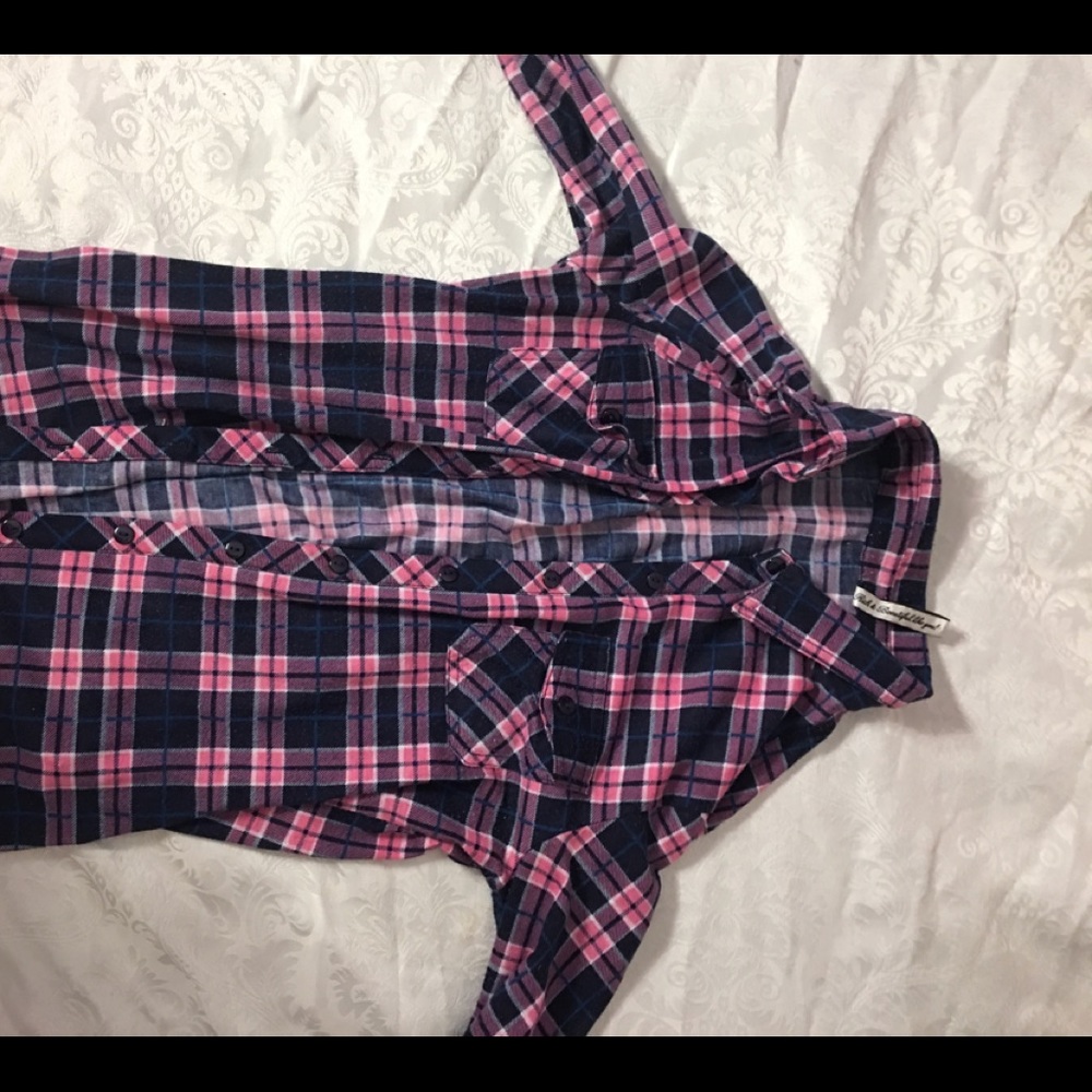 Cute pink and blue flannel!